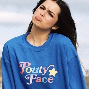 Pouty Face crew neck sweatshirt